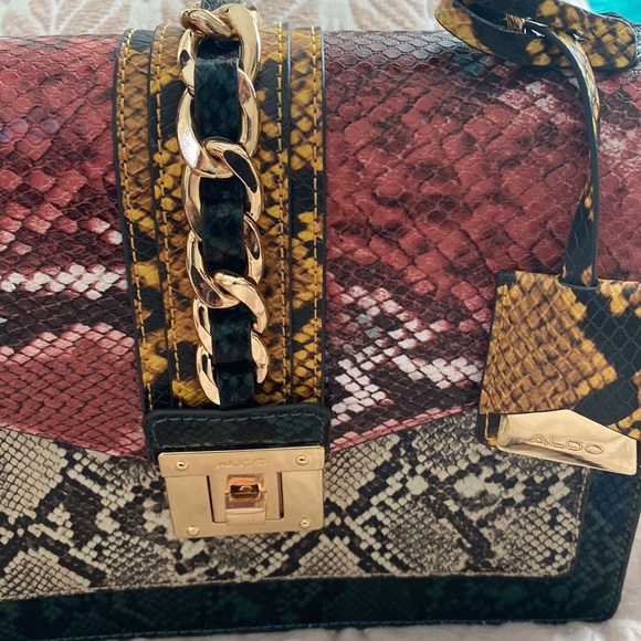 Aldo Martis snake print bag, shoulder bag, faux leather, medium - Picture 2 of 6